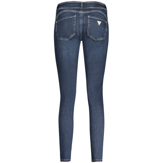 Guess Jeans Vaqueros ajustados de algodón azul para mujer