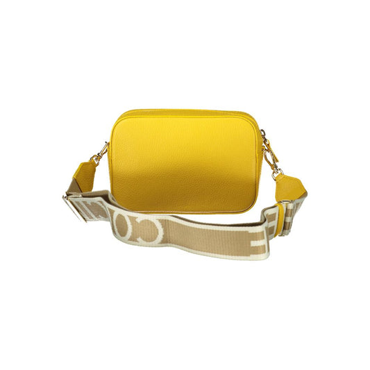 Bolso de mujer Coccinelle de cuero amarillo