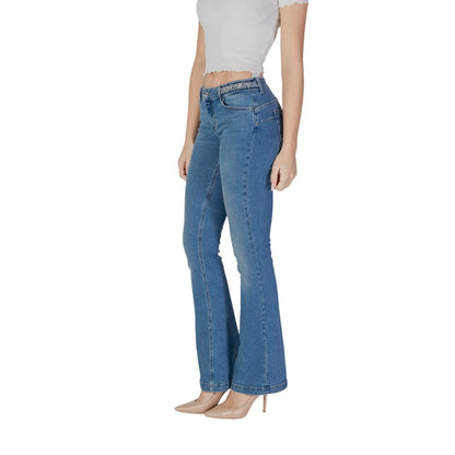 Vaqueros Liu Jo Bootcut de Algodón Azul Claro