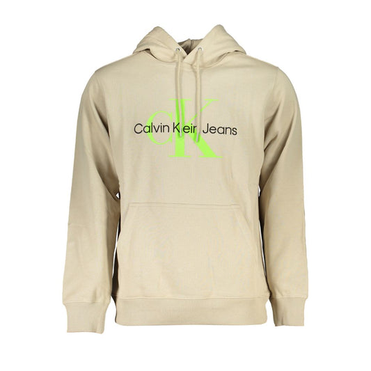 Sudadera Calvin Klein de algodón beige para hombre