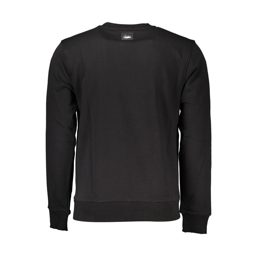 Sudadera de algodón negra para hombre Cavalli Class