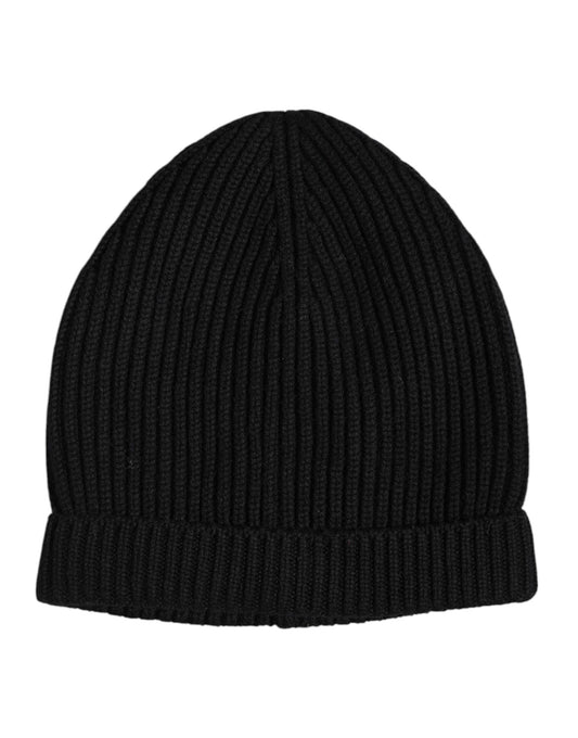 Gorro de lana de invierno de cachemir negro Dolce & Gabbana