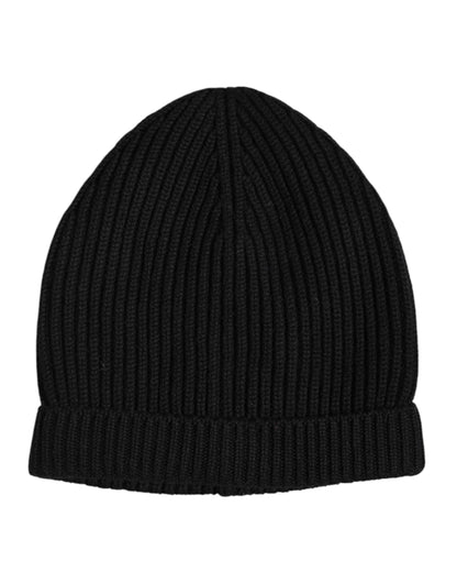 Gorro de lana de invierno de cachemir negro Dolce & Gabbana