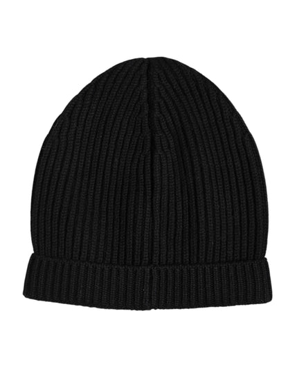 Gorro de lana de invierno de cachemir negro Dolce & Gabbana