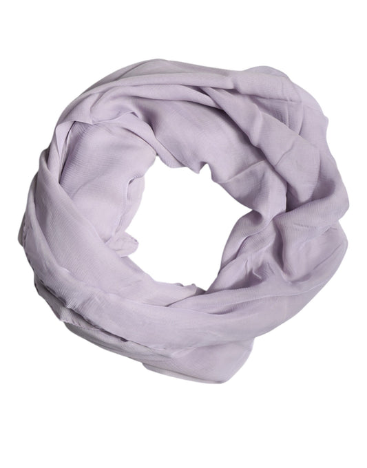 Pañuelo de seda rectangular morado Dolce & Gabbana