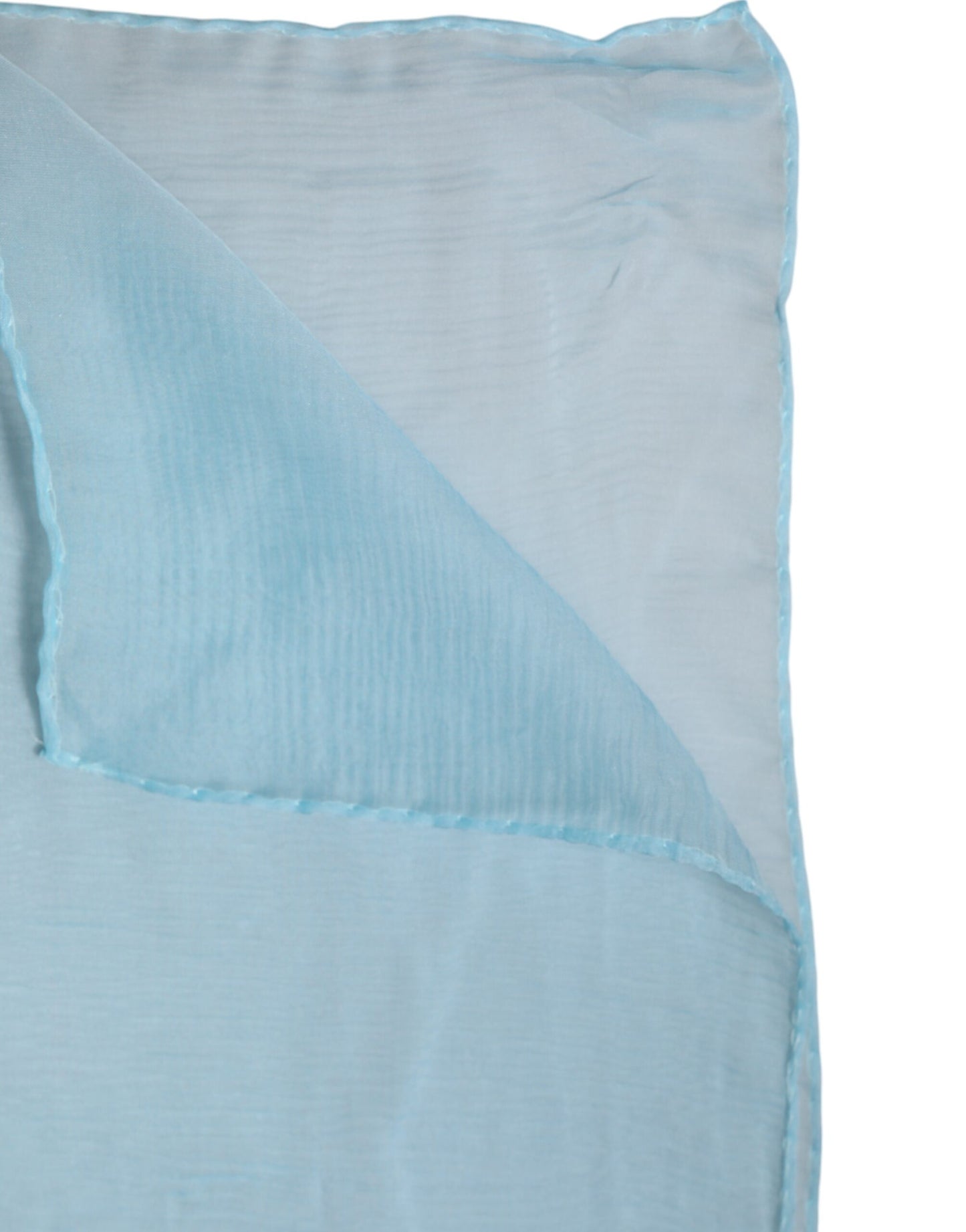 Dolce & Gabbana Chal tipo pareo rectangular de seda azul claro