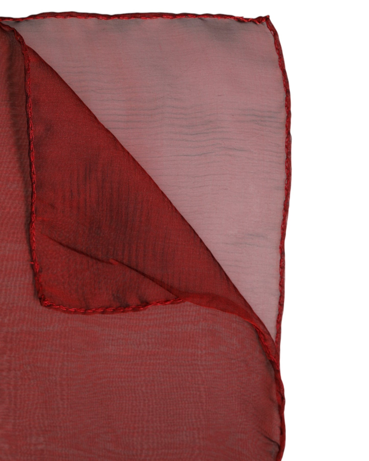 Dolce & Gabbana Chal Bufanda Rectangular de Seda Roja para Mujer