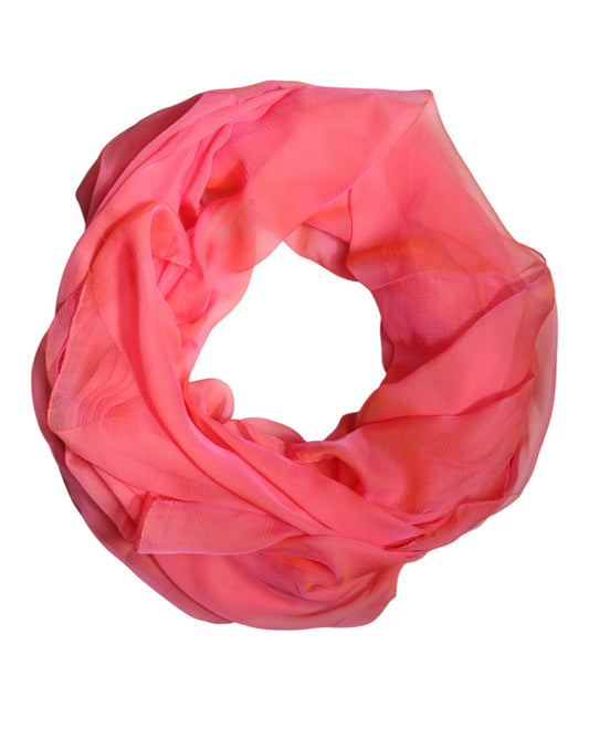 Pañuelo/fular rectangular de seda rosa Dolce & Gabbana para mujer