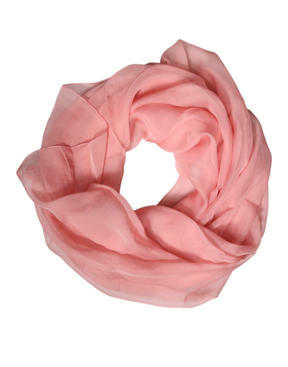 Pañuelo/fular rectangular de seda rosa Dolce & Gabbana para mujer