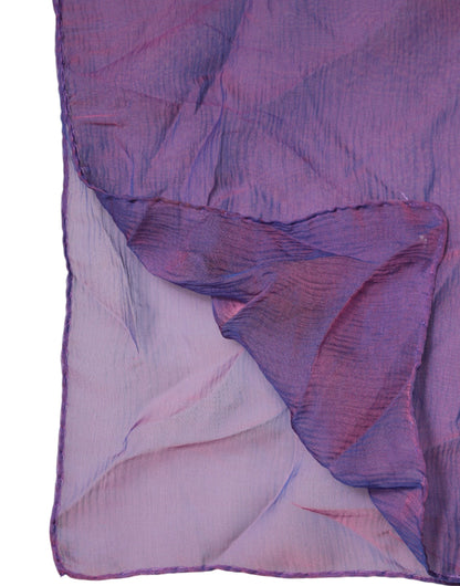 Pañuelo de seda rectangular morado Dolce & Gabbana