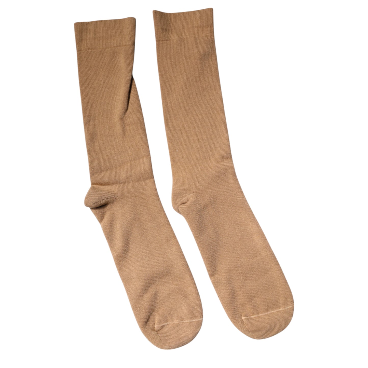 Calcetines para hombre Dolce & Gabbana de algodón, marrón liso, a media pantorrilla