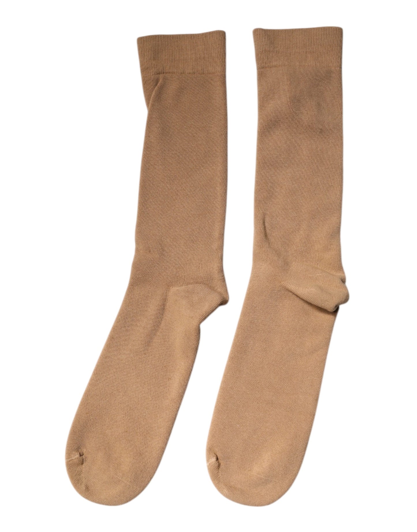 Calcetines para hombre Dolce & Gabbana de algodón, marrón liso, a media pantorrilla