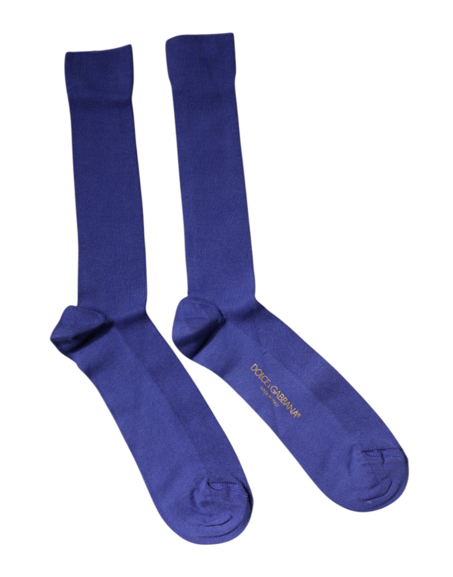 Calcetines morados de algodón con logo Dolce & Gabbana a la pantorrilla