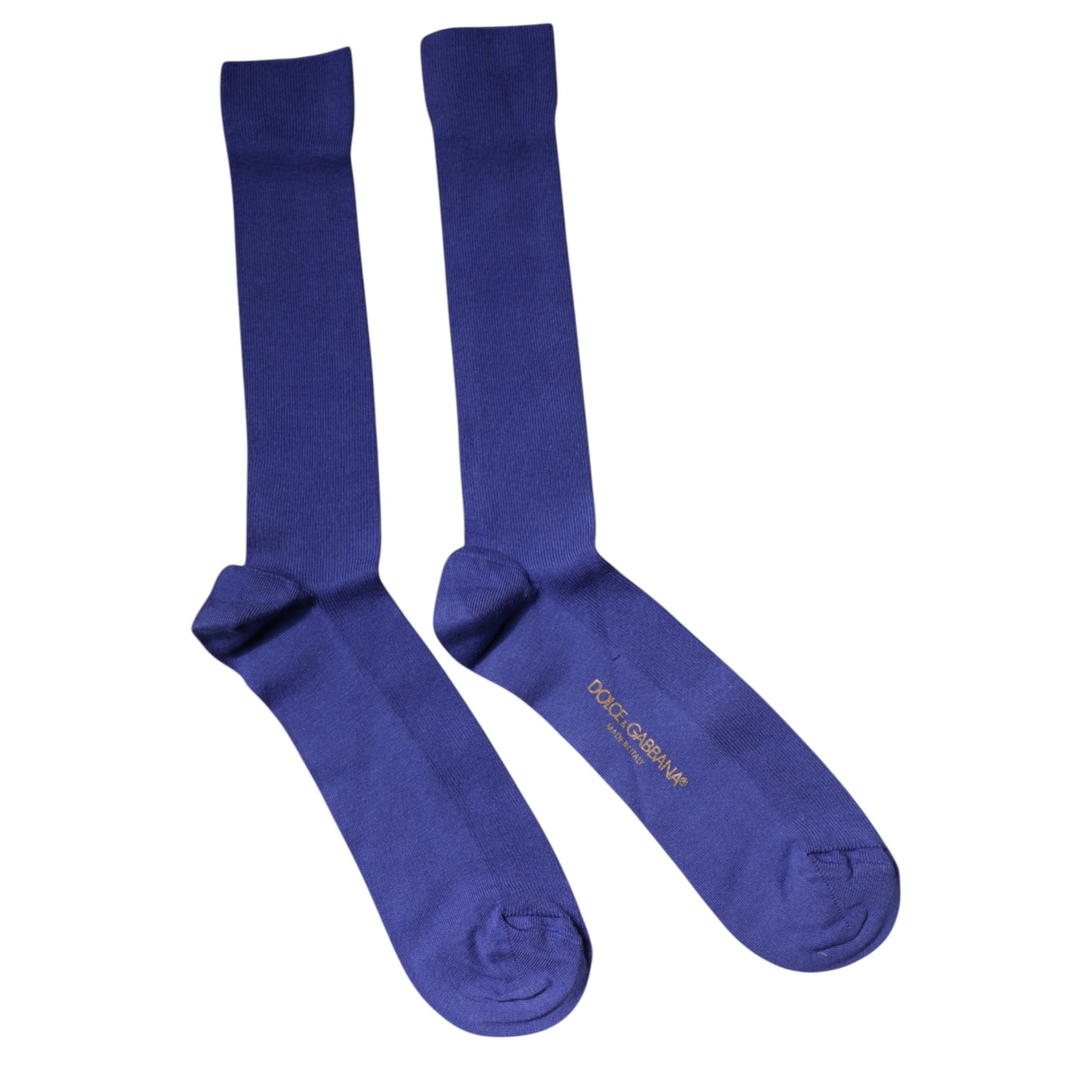 Calcetines morados de algodón con logo Dolce & Gabbana a la pantorrilla