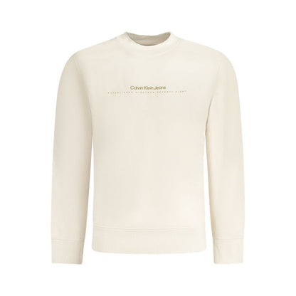 Sudadera Calvin Klein de algodón beige para hombre