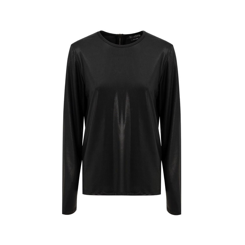 Tom Ford Viscosa Negra Manga Larga
