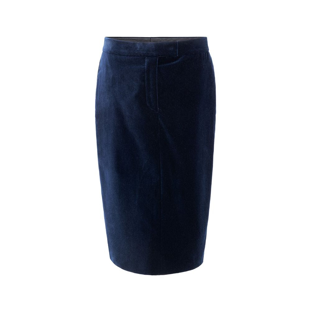 Falda midi de algodón azul de Tom Ford