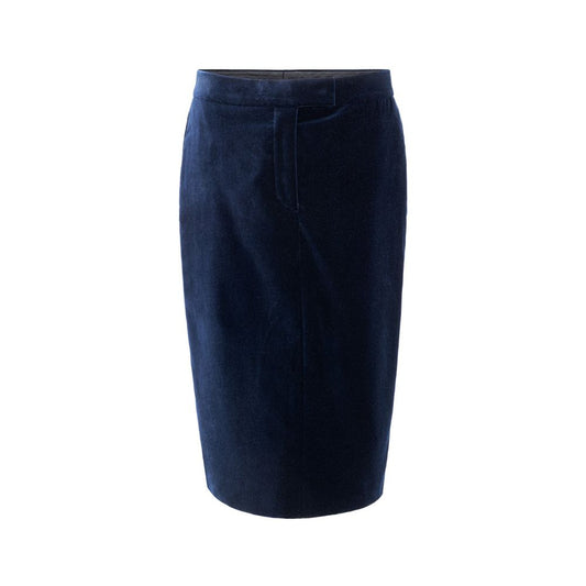 Falda midi de algodón azul de Tom Ford