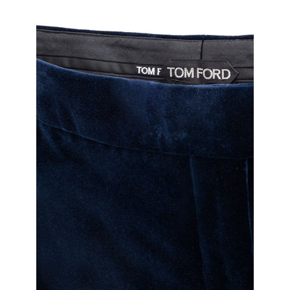 Falda midi de algodón azul de Tom Ford