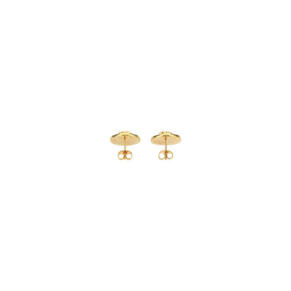 Pendientes de metal dorado Versace