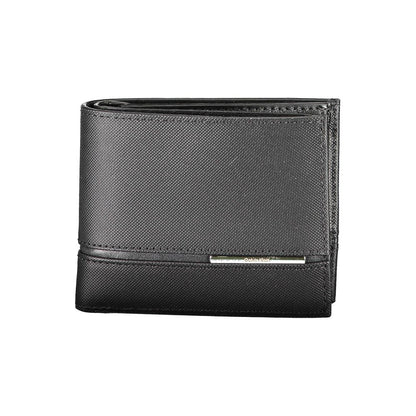 Cartera de cuero negro para hombre Calvin Klein