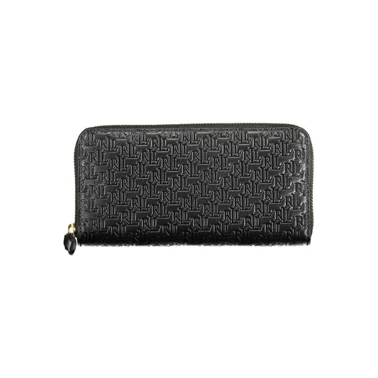Cartera de cuero negro para mujer Ralph Lauren