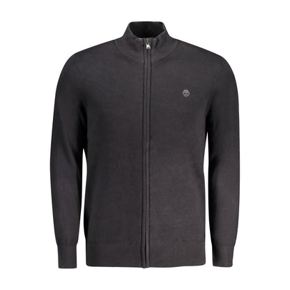 Cárdigan Timberland negro de algodón orgánico para hombre