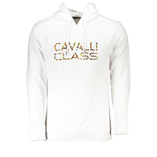 Sudadera de algodón blanca de hombre Cavalli Class
