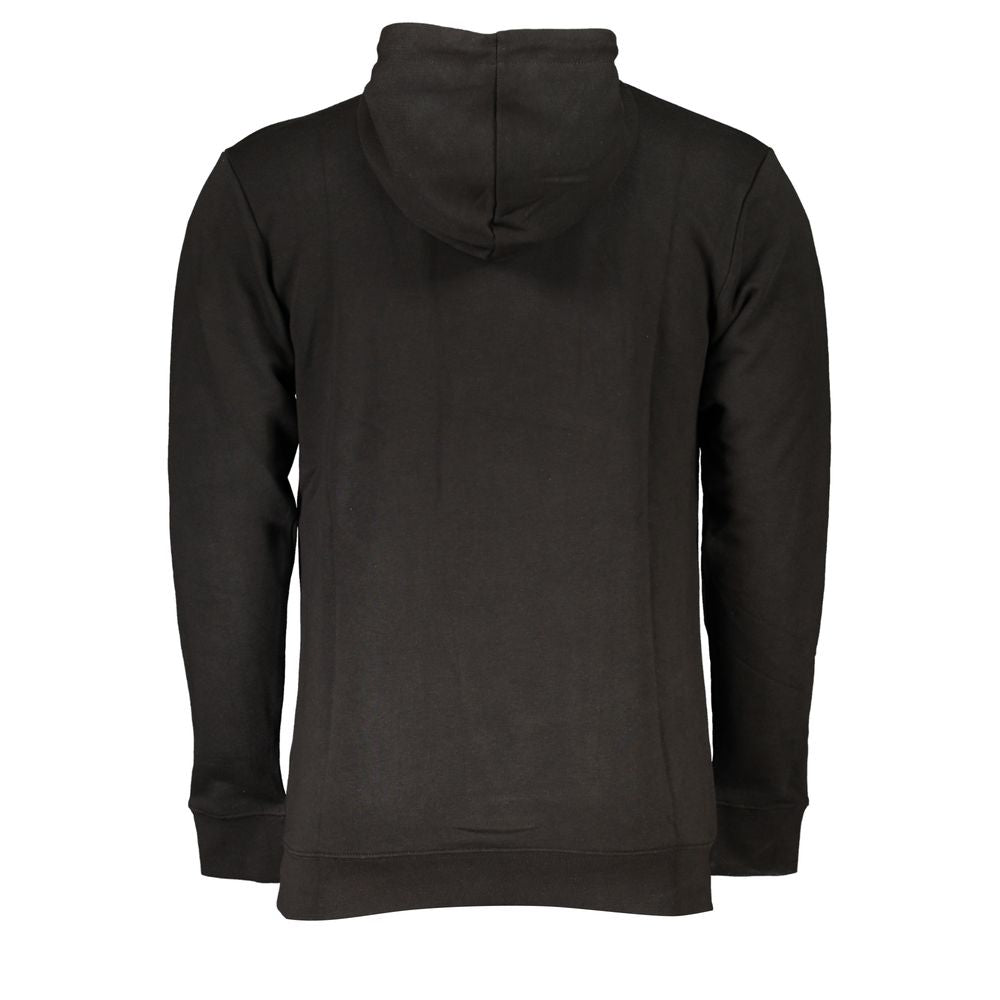 Sudadera con capucha Cavalli Class de algodón negro para hombre