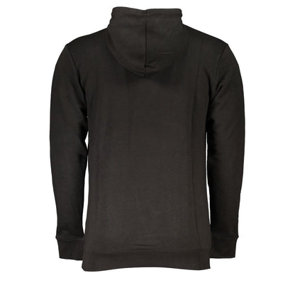 Sudadera con capucha Cavalli Class de algodón negro para hombre