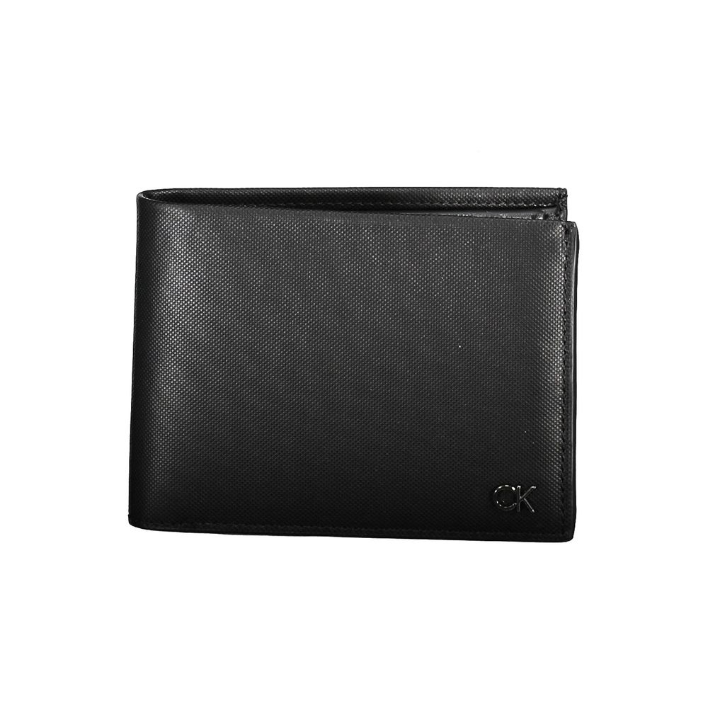 Cartera de cuero negra para hombre Calvin Klein