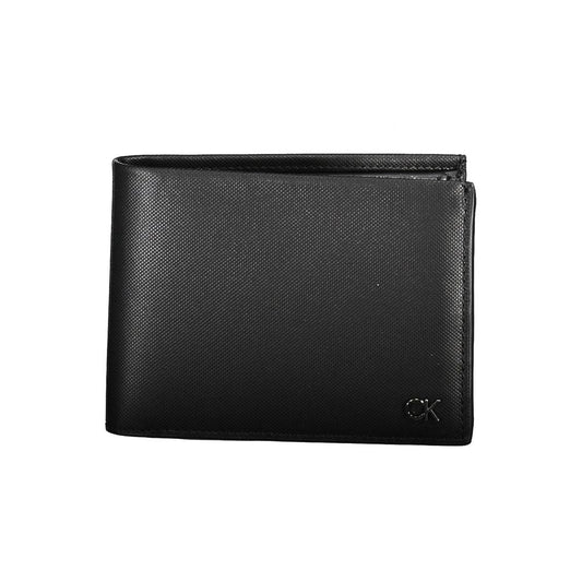 Cartera de cuero negra para hombre Calvin Klein