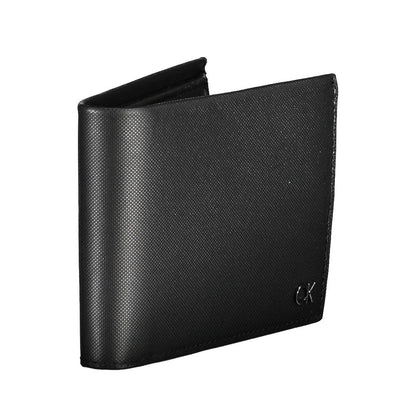 Cartera de cuero negra para hombre Calvin Klein