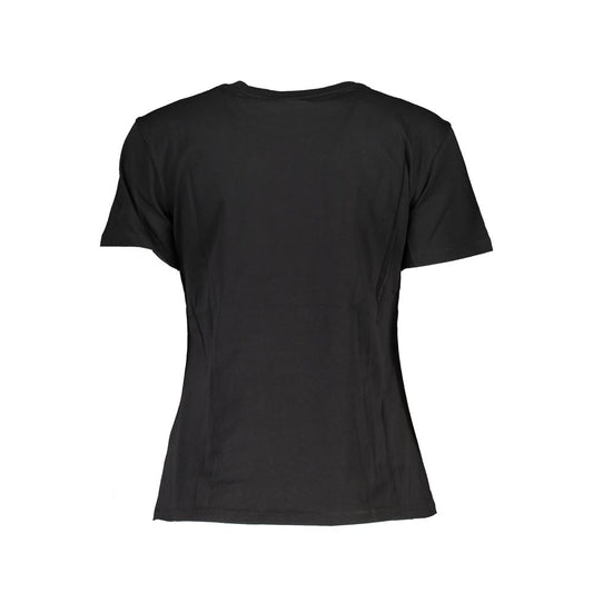 Patrizia Pepe Camiseta Negra de Algodón para Mujer