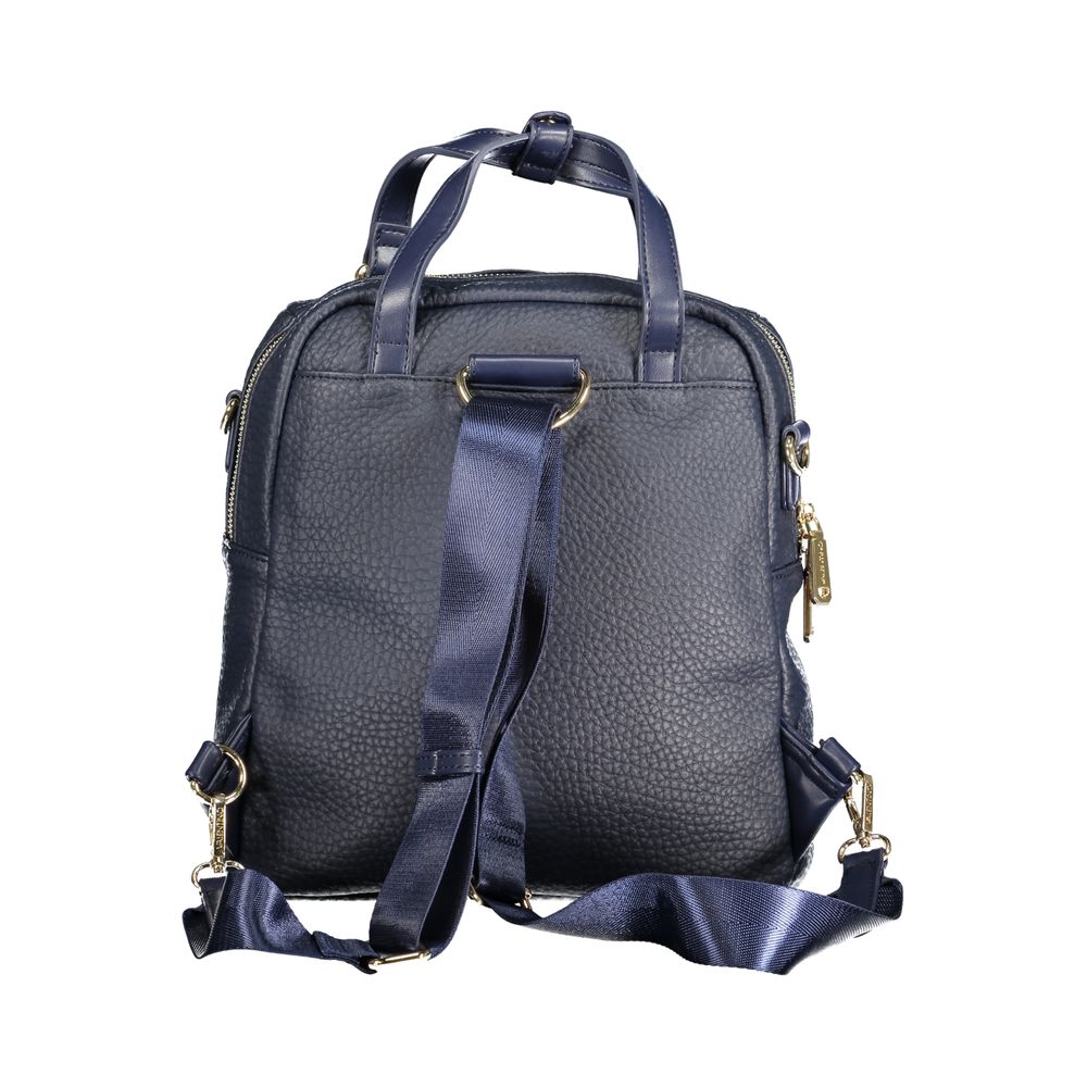 Mochila de poliuretano azul para mujer Mario Valentino