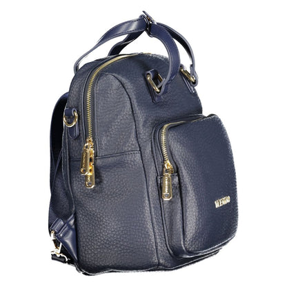 Mochila de poliuretano azul para mujer Mario Valentino