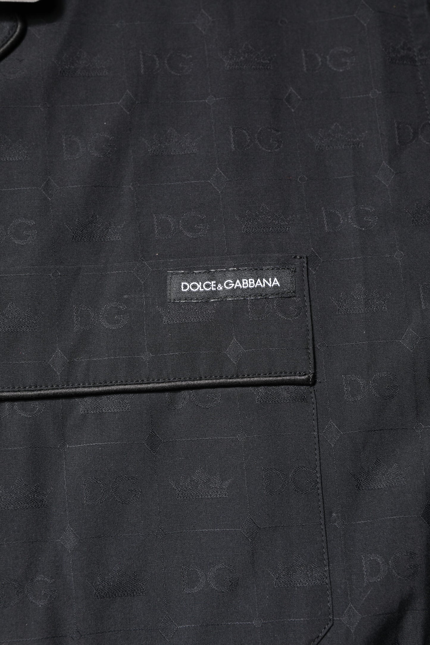 Conjunto de pijama de algodón negro para hombre Dolce & Gabbana Ropa de dormir