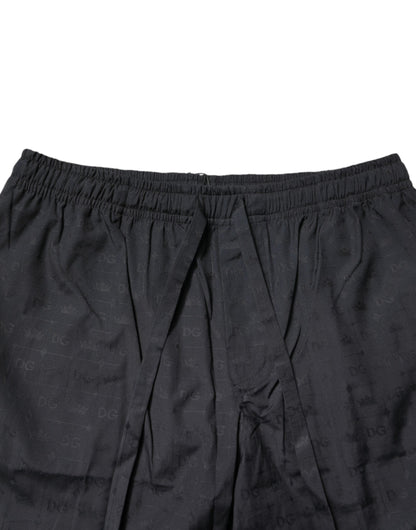 Conjunto de pijama de algodón negro para hombre Dolce & Gabbana Ropa de dormir