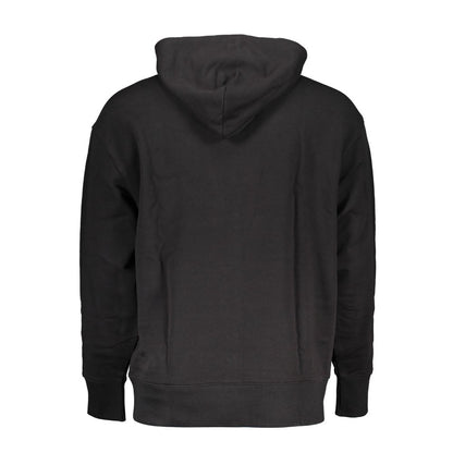Sudadera con capucha de algodón negra para hombre Tommy Hilfiger