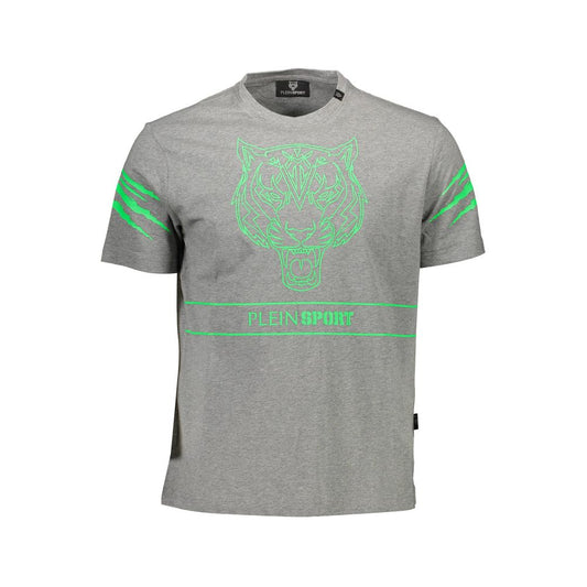 Plein Sport Gris Algodón Camiseta para Hombre