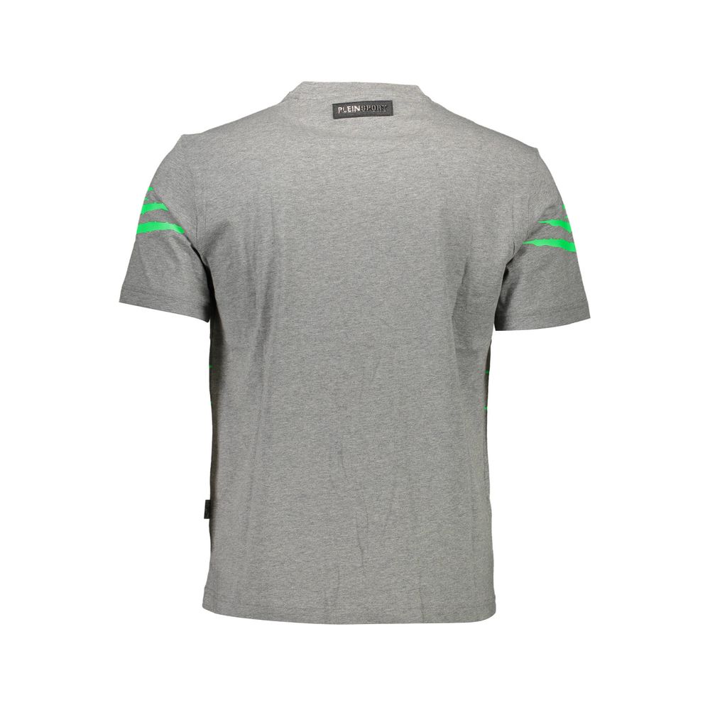 Plein Sport Gris Algodón Camiseta para Hombre