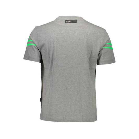 Plein Sport Gris Algodón Camiseta para Hombre