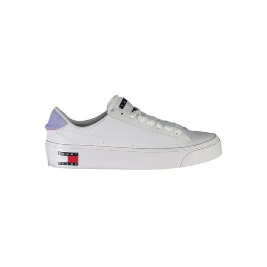 Zapatilla de Piel Blanca para Mujer Tommy Hilfiger