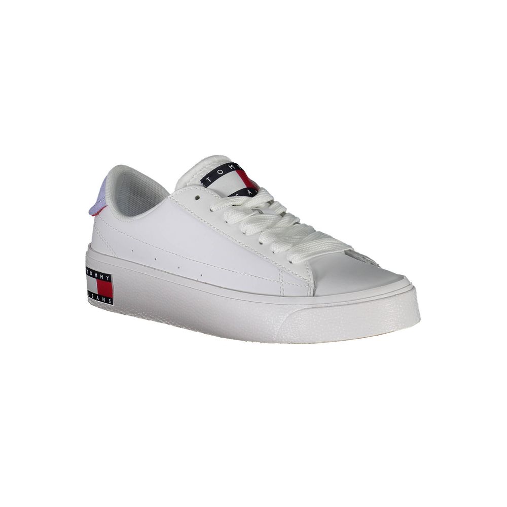 Zapatilla de Piel Blanca para Mujer Tommy Hilfiger