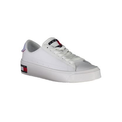 Zapatilla de Piel Blanca para Mujer Tommy Hilfiger