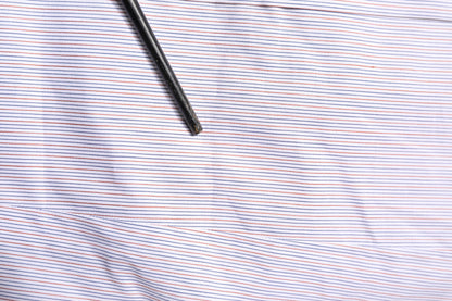 Camisa de algodón a rayas blancas de manga larga GOLD de Dolce & Gabbana