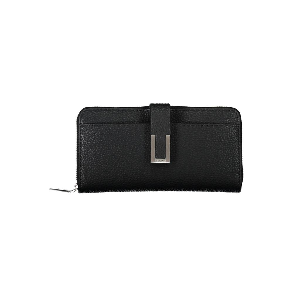 Calvin Klein Black Polyurethane Women's Wallet