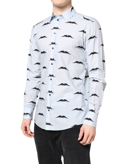 Camisa de vestir formal MARTINI de algodón azul claro de Dolce & Gabbana