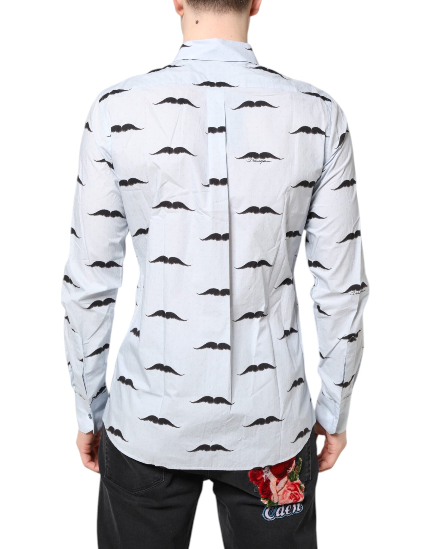 Camisa de vestir formal MARTINI de algodón azul claro de Dolce & Gabbana