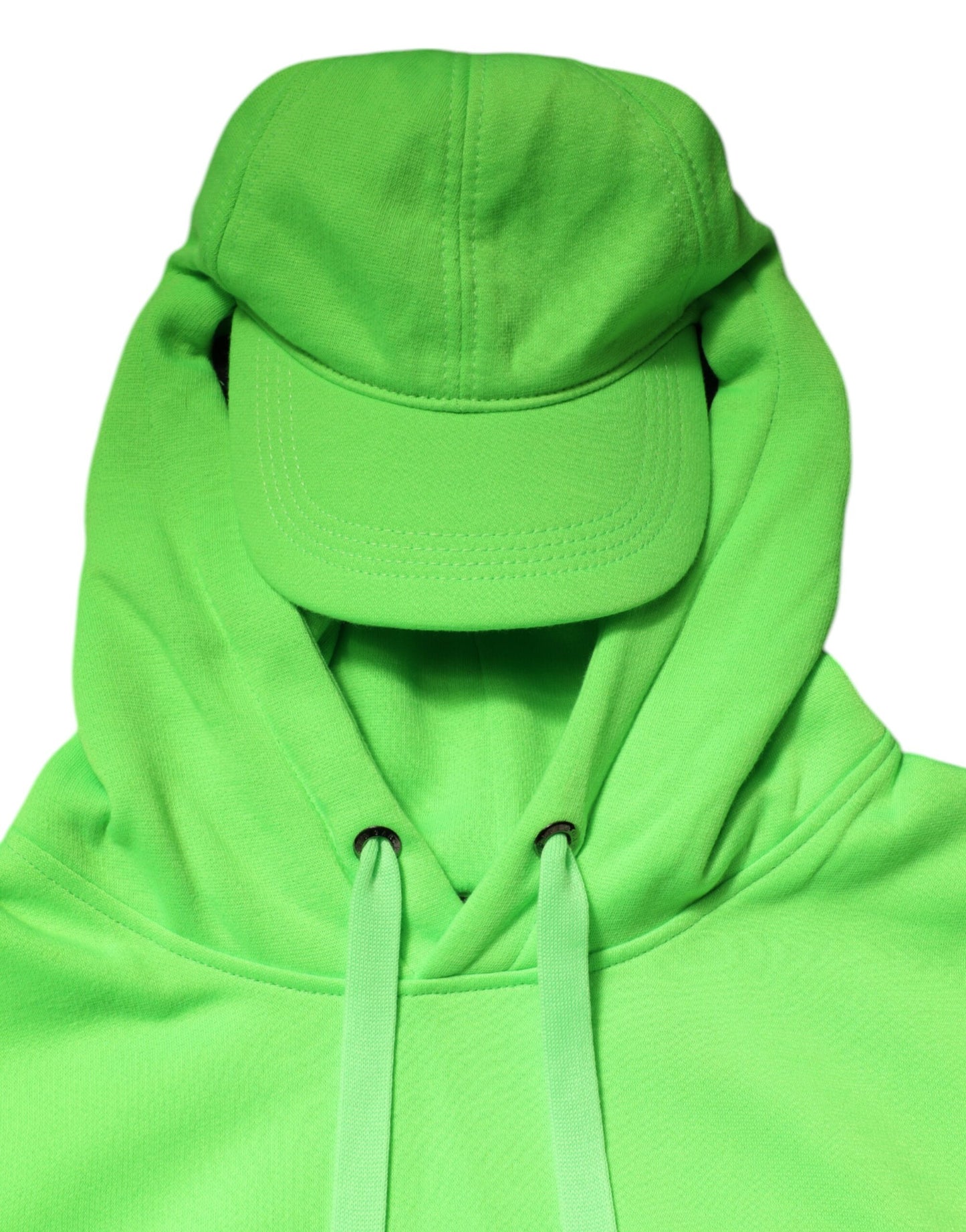 Chaleco deportivo con capucha de poliéster verde de Dolce & Gabbana